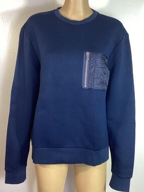 The Kooples men’s navy scuba pocket sweatshirt sz M